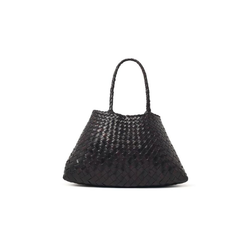 Dragon Diffusion 'Santa Croce Big' Dark Brown Leather Bag Women